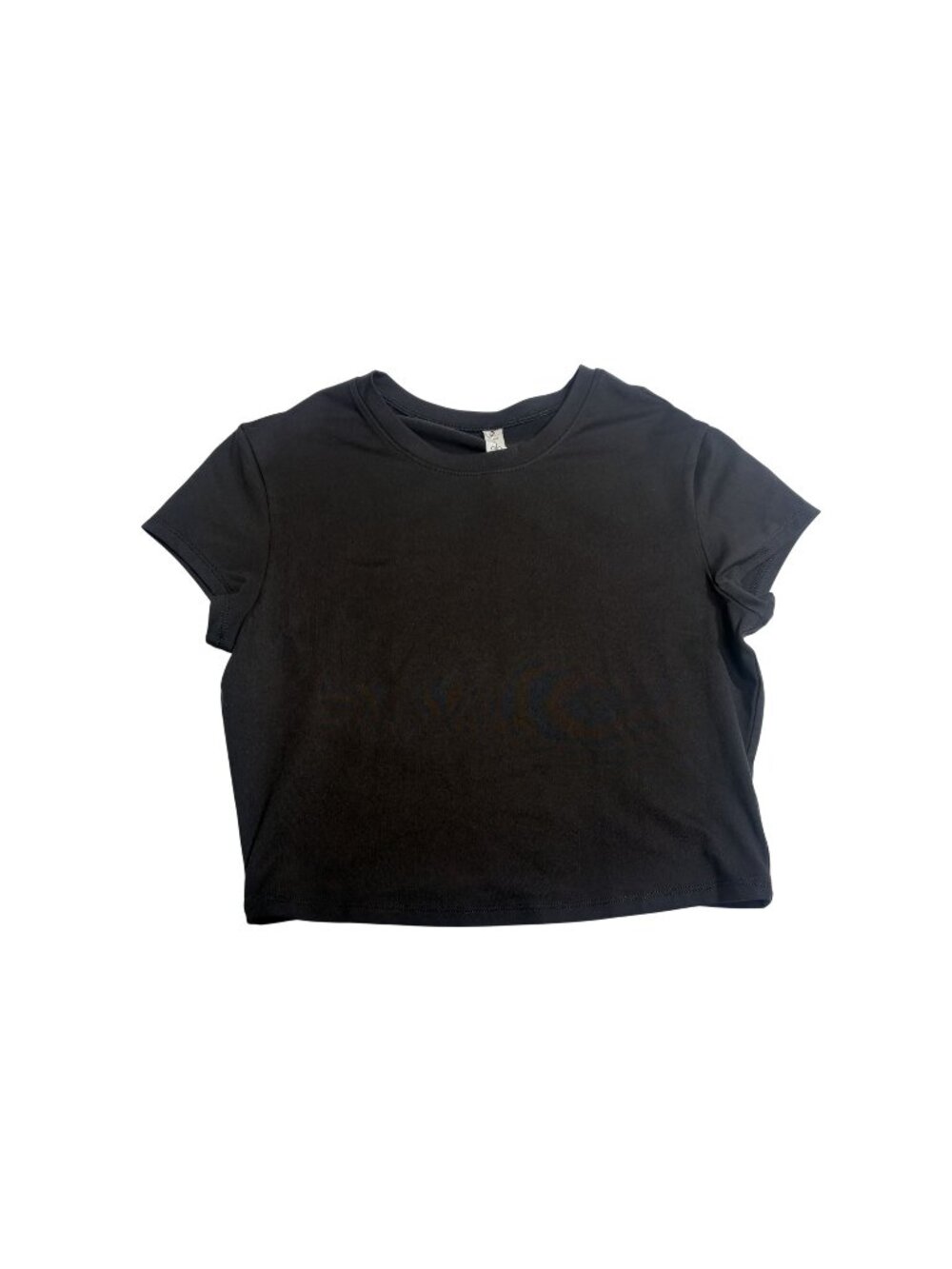 Alo Yoga Alosoft Crop Finesse Short Sleeve Tee In Black